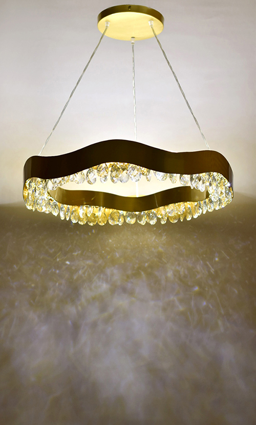 Sahil & Sarthak Chandelier  Wave Chandelier 02